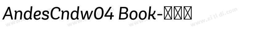 AndesCndw04 Book字体转换